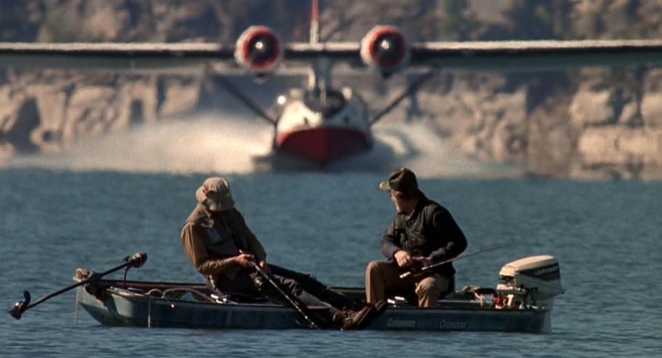 PBY lake water scoop shot from the movie “Always”